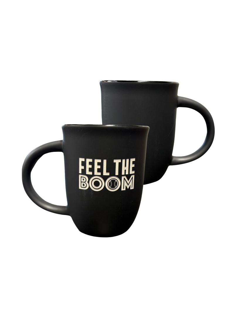 FEEL THE BOOM COFFEE MUG