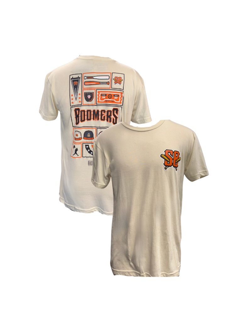 BASEBALLISM BOOMERS BALLPARK GRID T-SHIRT