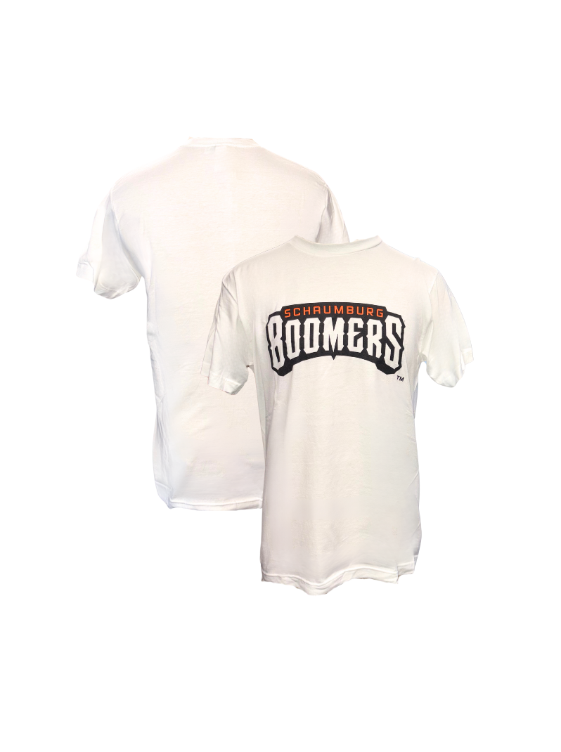 BOOMERS WHITE PRIMARY T-SHIRT
