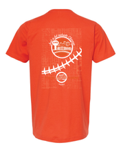 Load image into Gallery viewer, Chicago Burbs Grid T-shirt (Orange)